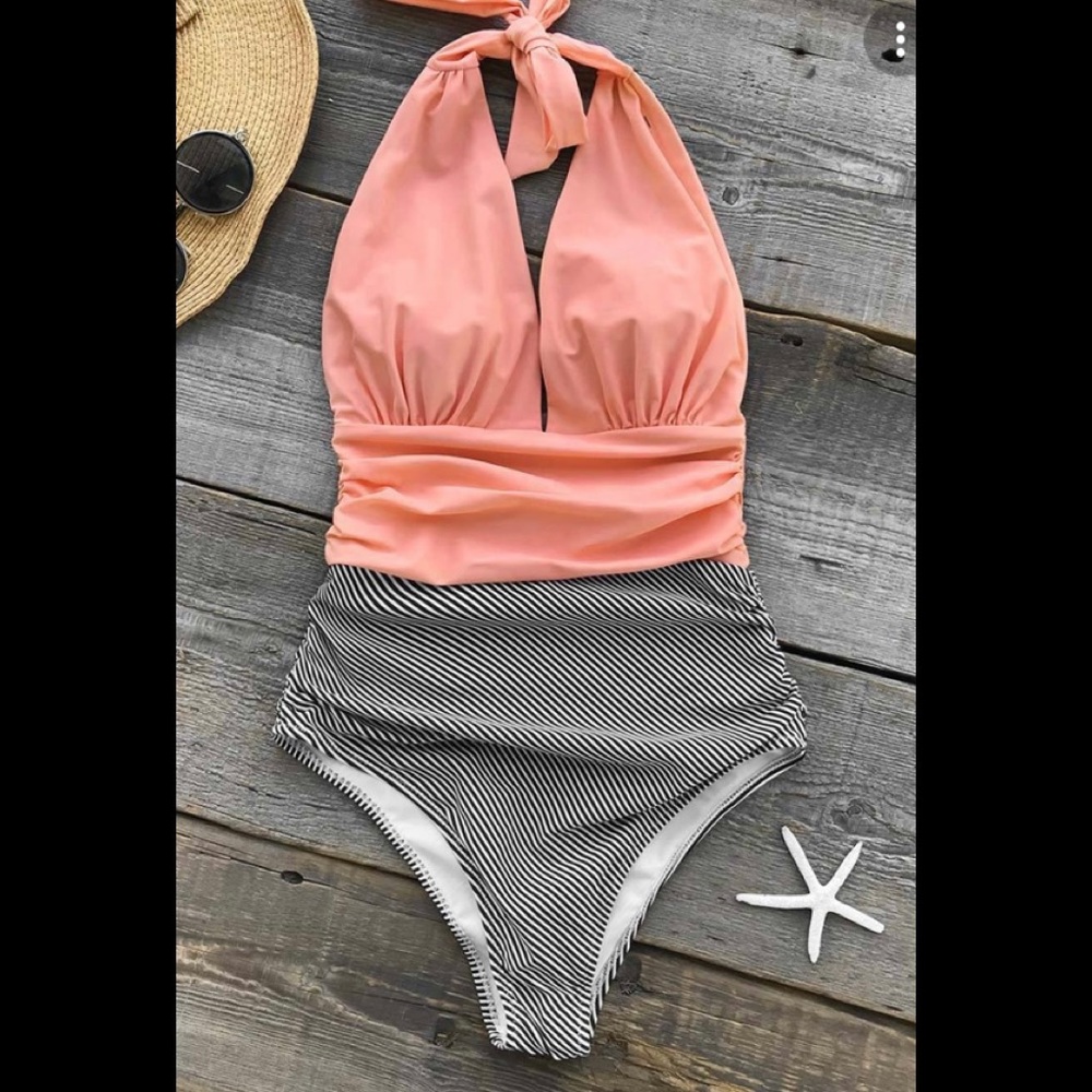 Cute coral swimming suit